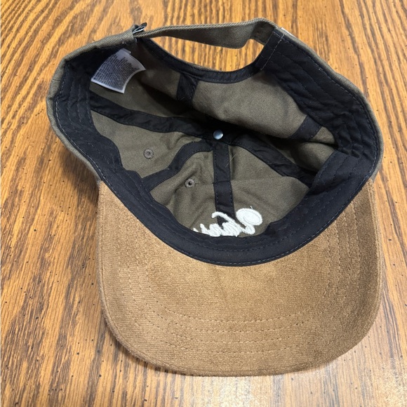 Vans Script Jockey Olive & Brown Strapback Hat - Picture 3 of 4